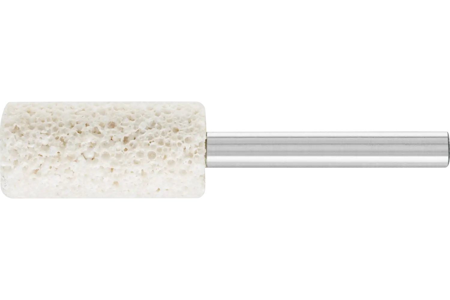 Picture of Pferd Vitrified Mounted Point, RUBBER, 1" x 2, 30 Grit, W222, Aluminum Oxide, 1/4" Shank